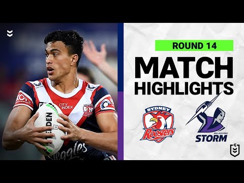 NRL Highlights | Sydney Roosters v Melbourne Storm | Match Highlights | Round 14, 2022 | NRL