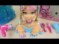Elsa Nail Art Hair Shop Baby Doll Wave Drier Toys