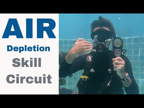 PADI Skill Circuit - Air Depletion Skill Divemaster & Dive Instructor PADI IDC Skills Circuit