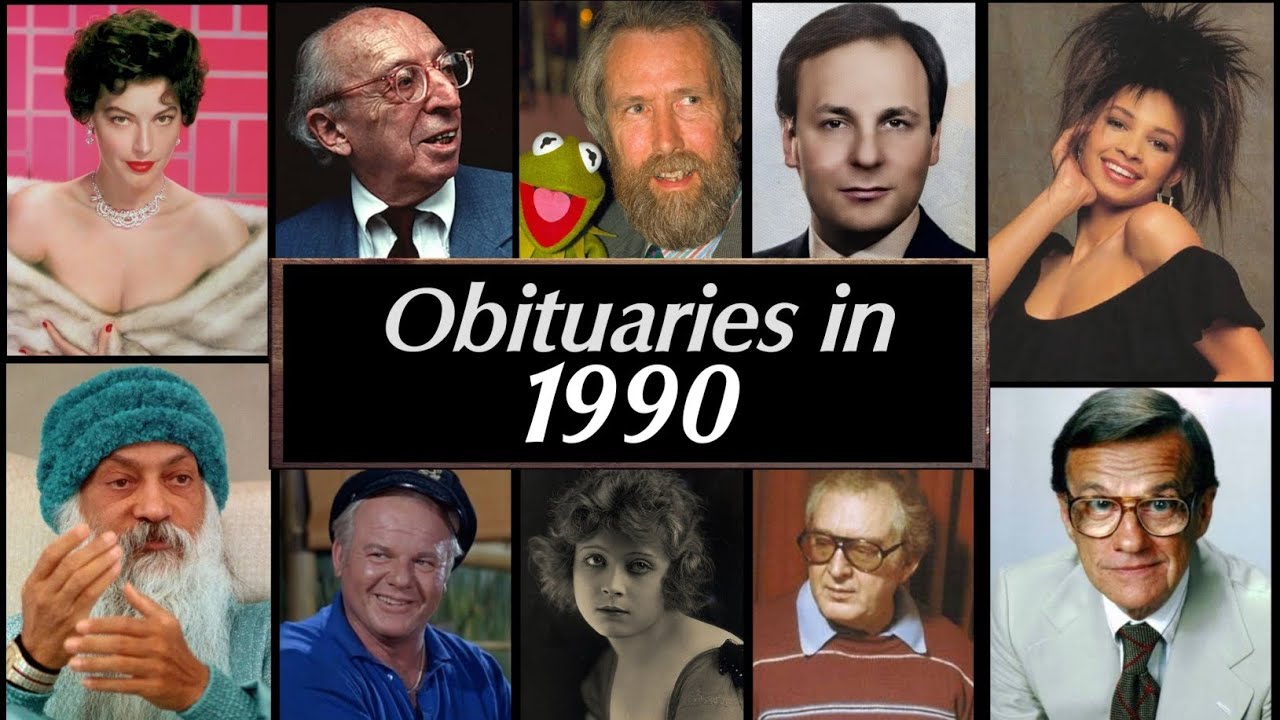 Obituaries in 1990: Remembering the Most Notable Figures We Lost in 1990