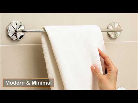 Golden brass handmade bathroom towel holder for spa hotel ho...