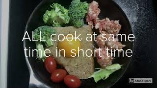 One Pot Meals For One, simple, delicious, fast EZ meals in 12 minutes.