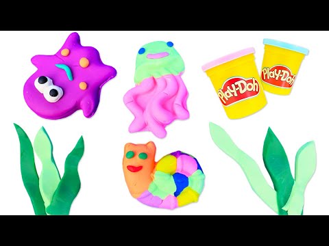 Die Play Doh Unterwasserwelt ⭐ Tolle Knete Ideen. Play Doh Schule