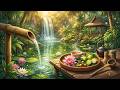 Deep Relaxation Zen Garden Waterfall Sounds & Calming Music 🌿