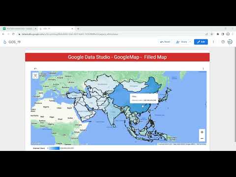 How to Create and Customize Filled maps in Google Data Studio or Looker | #Filled map | #looker