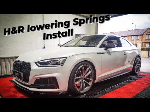 Audi S5 B9 H&R Lowering springs Install
