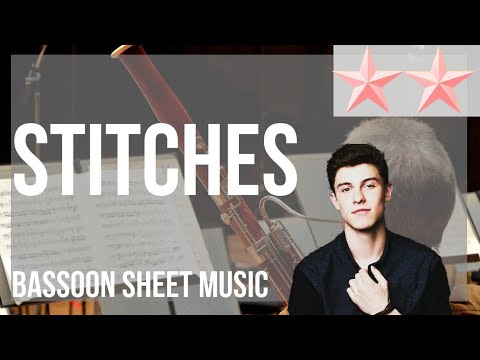 SUPER EASY Bassoon Sheet Music: How to play Stitches by Shawn Mendes