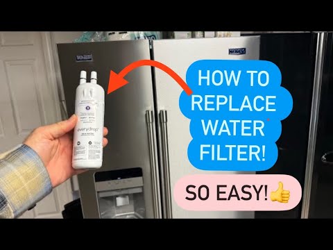 MAYTAG - HOW TO REPLACE THE WATER FILTER. MAYTAG REFRIGERATOR AIDE BY SIDE