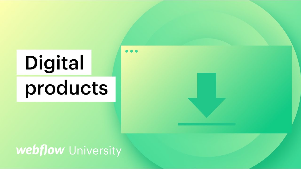 How to sell digital products with Webflow Ecommerce