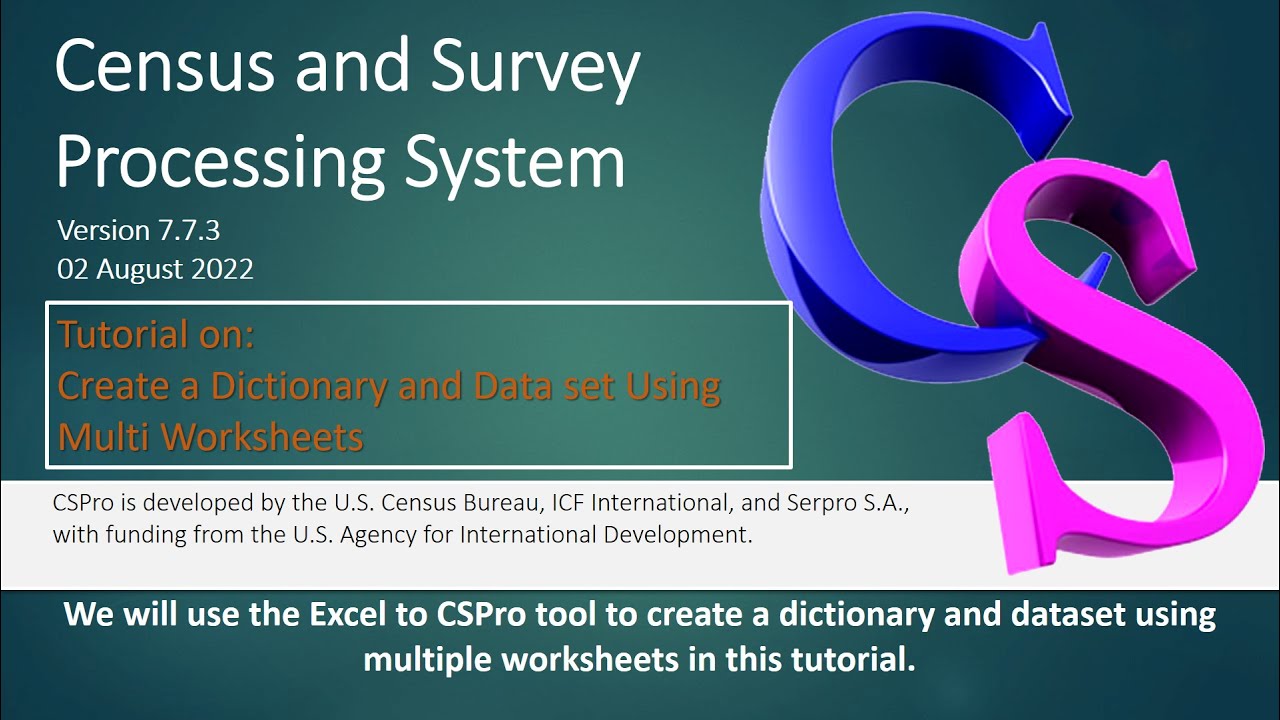 Tutorial on: Create a Dictionary and Dataset Using Multi Worksheets