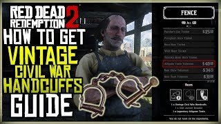 HOW TO GET THE VINTAGE CIVIL WAR HANDCUFFS FOR THE ALLIGATOR TOOTH TALISMAN - RED DEAD