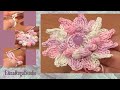 Crochet Small Petal Flower Урок 73 Цветок с маленькими ...