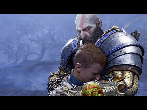 Atreus Comes Home From Asgard, Kratos Hugs Atreus - God Of War Ragnorak PS5
