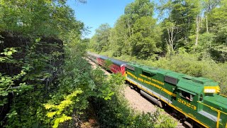 Reading and Northern 2023 passes by the Hays Creek branch.