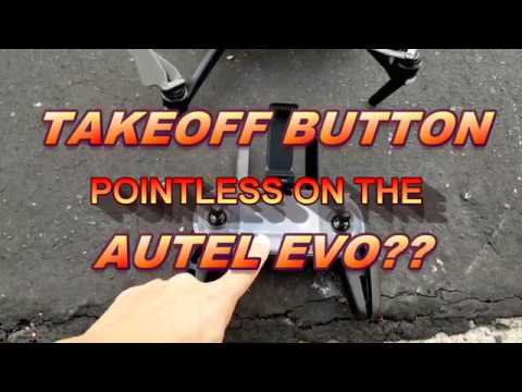 AUTEL EVO take off button?  Pointless??