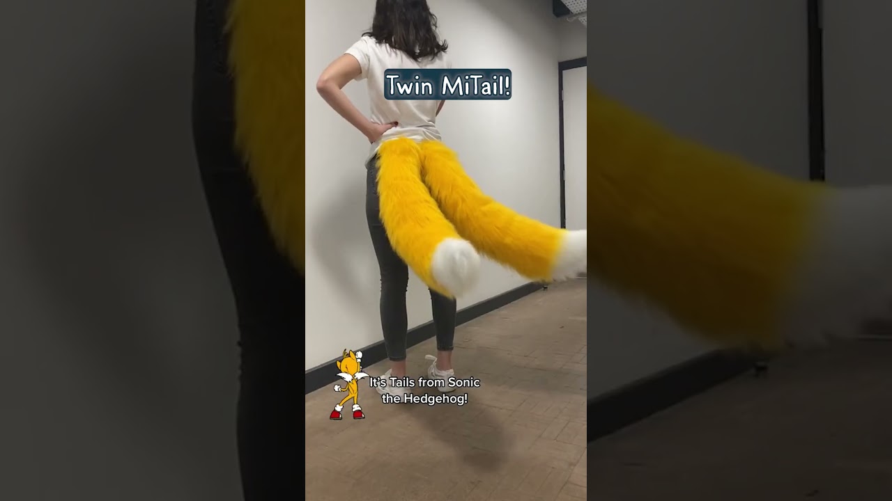 Do you know what's better than wearing a tail...? Wearing TWO! #sonic #tails #cosplay