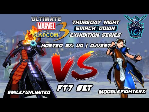 UMVC3 Thursday Night Smackdown Exhibition Series - SmileyUnlimited VS MoogleFighterX FT7 Set