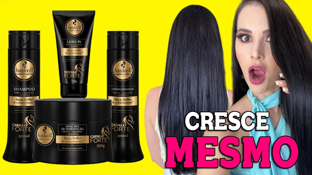 LINHA CAVALO FORTE HASKELL - FORTALECE E ESTIMULA O CRESCIMENTO! por Julia Doorman