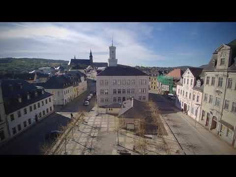 Bergstadt Schneeberg von oben
