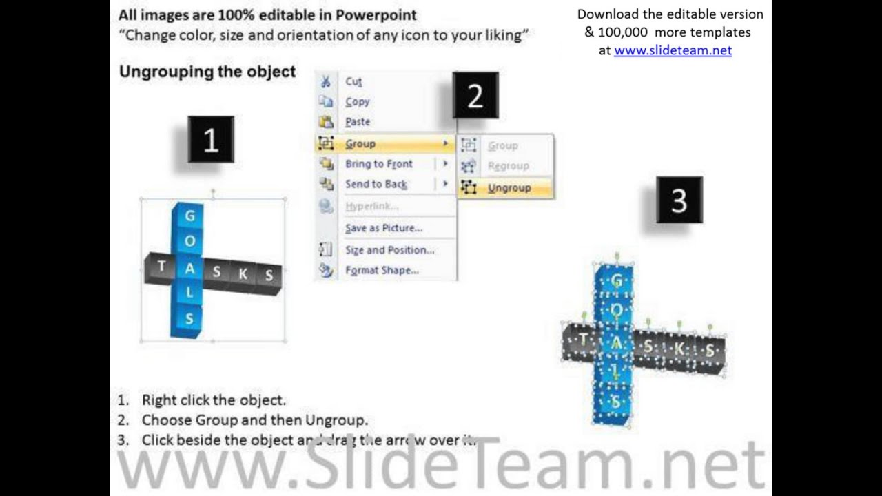 goals powerpoint templates tasks ppt slides