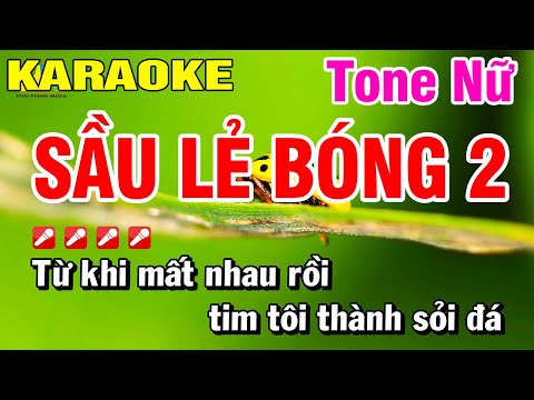 Sầu Lẻ Bóng 2 Tone Nữ - Karaoke Nhạc Sống Hoài Phong