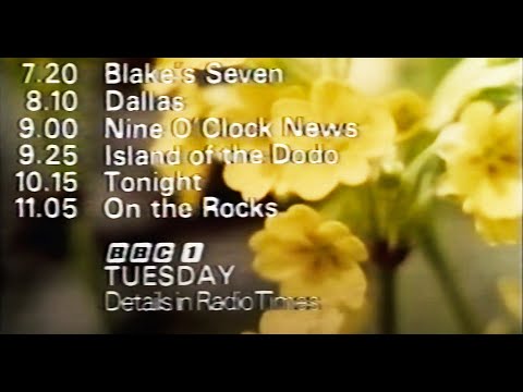 BBC 1 Tonight closing credits 19/02/1979