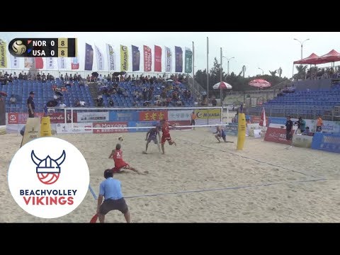 Mol.A/Sorum (NOR) vs. Crabb.Tr/Bourne (USA) 2019 FIVB Jinjiang semifinal