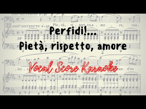 Perfidi!    Pietà, rispetto, amore Vocal Score / Karaoke Macbeth by G. Verdi