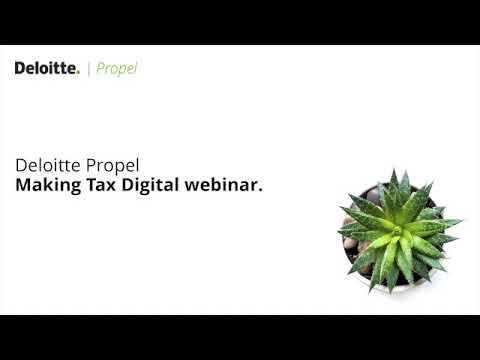 Deloitte Propel Webinar: Making Tax Digital for SMEs.