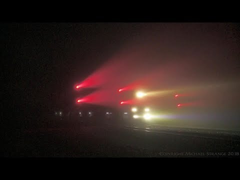 Heavy Fog & 9721V SCT/SBR Container Train (27/6/2018) - PoathTV Australian Railways