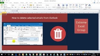 Excel Macro to DELETE specific emails from Outlook | VBA Tutorial
