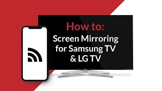 Screen Mirroring for Samsung TV and LG TV