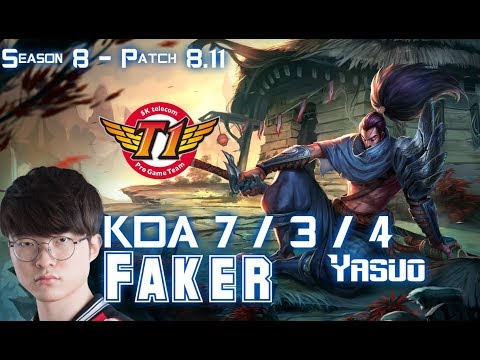 SKT T1 Faker YASUO vs IRELIA Mid - Patch 8.11 KR Ranked