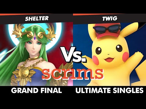 Scrims Showdown 44 GRAND FINALS - Shelter (Bayonetta, Palutena) Vs. Twig (Pikachu) SSBU Ultimate
