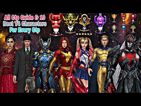 All Ctp Guide & 10 Best T4 Characters For Every Ctp - Marvel Future Fight