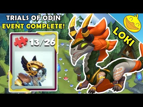 Divine LOKI DRAGON Unlocking! Odin Pieces Found + PROFESSOR HATCHING! - DML #984