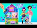 K Pop Family Doll House Makeover 7 Huntrix DIYs For L O L Dolls