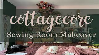 DIY-ing My Dream Cottagecore Sewing Room | How to Make a Pretty and Functional Sewing Studio