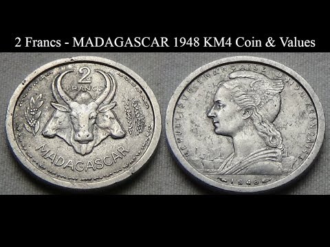 2 Francs - MADAGASCAR 1948 KM4 Coin & Values