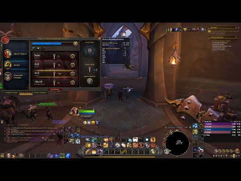 prot pally/ mist weaver / arms warrior 3s arena Dragonflight season 1