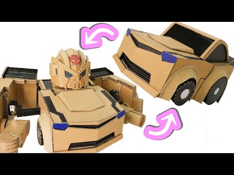 Cardboard DIY Q-TRANSFORMERS BUMBLEBEE キュー ...