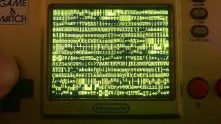 Fixed-size 8x16 bitmap font rendering on the G&amp;W