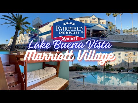Fairfield Inn & Suites Lake Buena Vista in the Marriott Village Tour & Review   4K