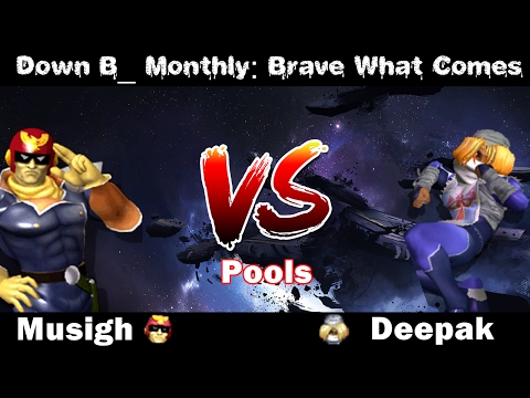 [Melee Singles Pools WF] Musigh (Falcon) vs Deepak(Sheik) [DownB_ January Monthly]
