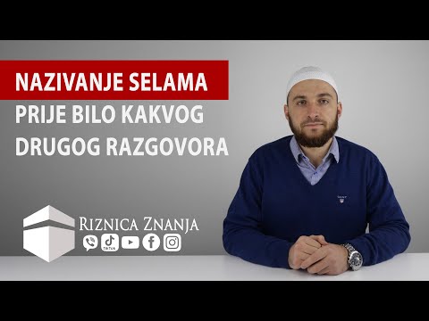 Hfz. Edin ef. Redžepović - Nazivanje selama prije bilo kakvog drugog razgovora  / 010 ⁴ᵏ