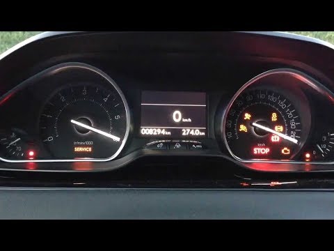 comment faire Remise à zéro vidange d'huile Peugeot 208 / 2015.