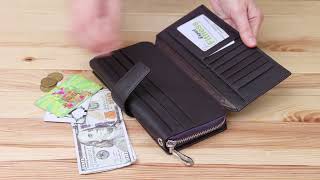 Гаманець жіночий ST Leather 18455 (ST228) зручний фіолетовий