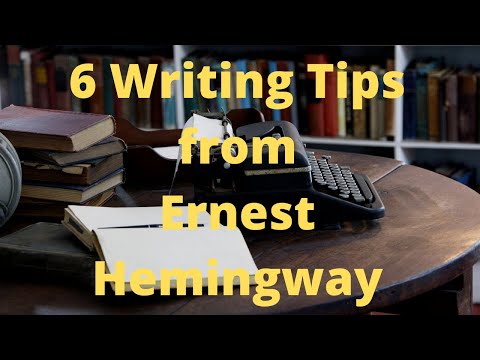 6 dicas de redação de Ernest Hemingway