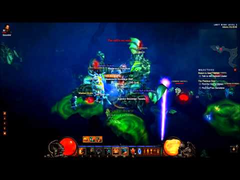 Diablo 3 Act 1 run Monster Power 10 - Solo barbarian - Low Fury build