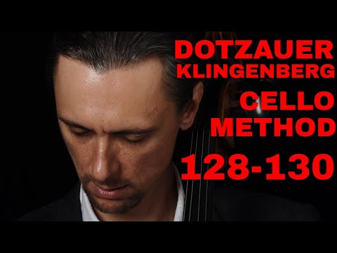 Dotzauer-Klingenberg Metodo para Violoncelo #128-130, Third Position